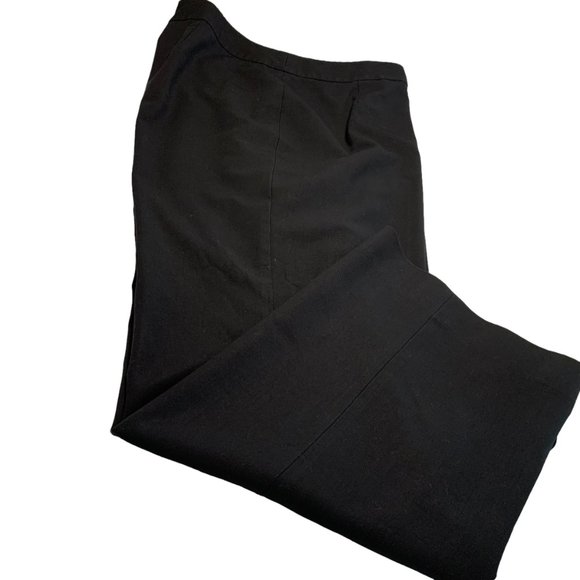 Alex Marie Dress Pants Career Relaxed Leg Fully Lined 16W Black Business Attire - Picture 3 of 6